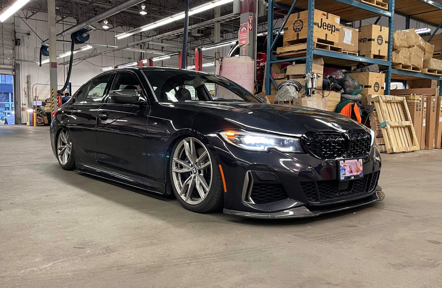 2019+ Bmw M340i G20 M-Tech Carbon front lip