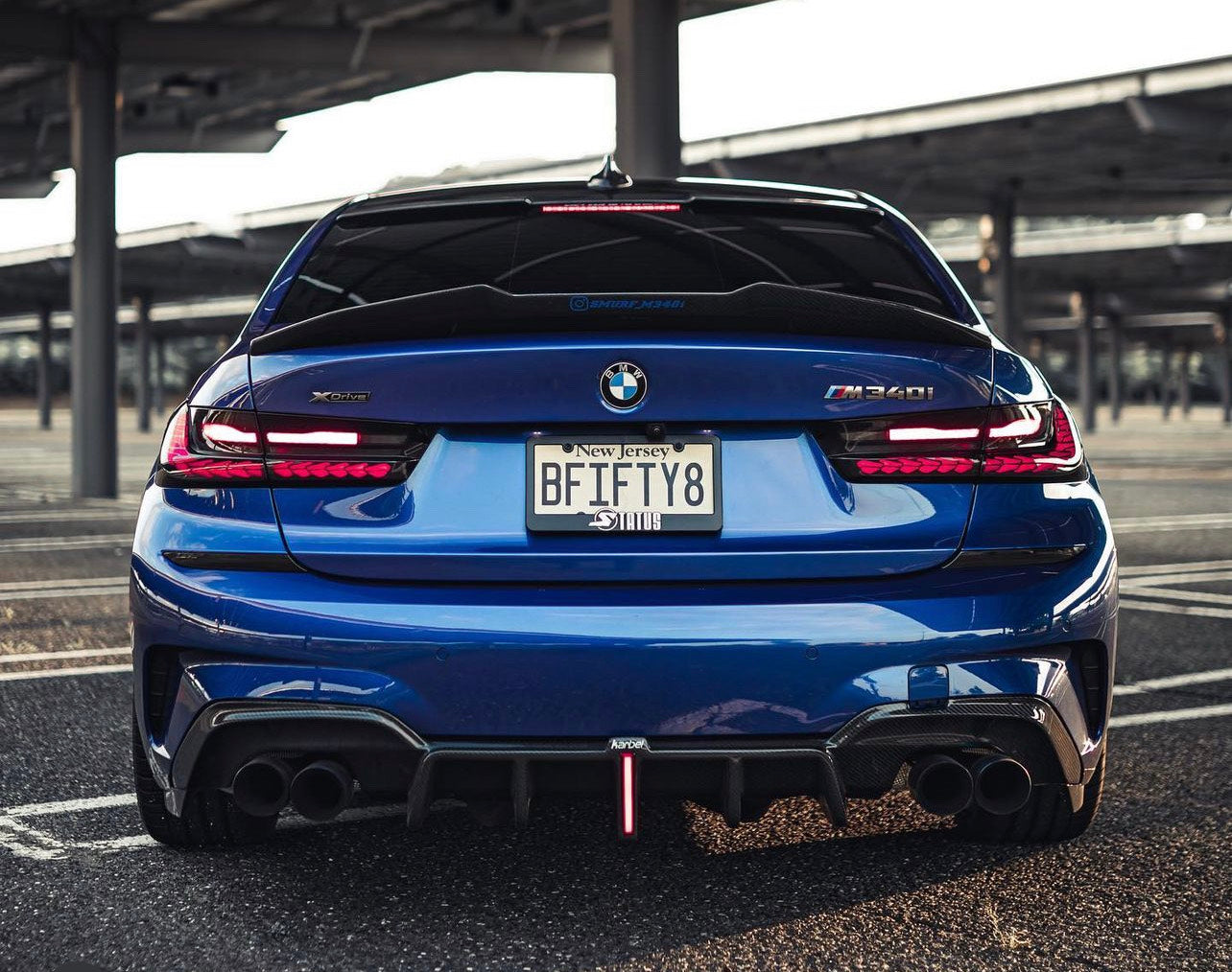 2019+ BMW M340I G20 Karbel style Carbon Fiber Diffuser – Enhanced ...